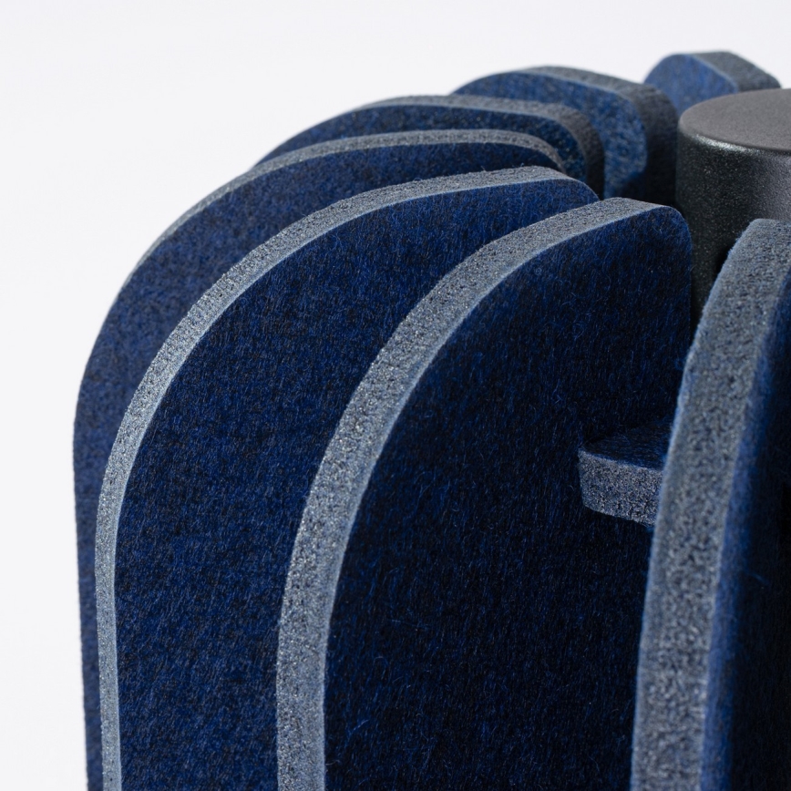 Żyrandol na przewodzie MULA 1xE27/15W/230V śr. 27 cm niebieski