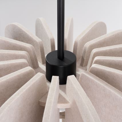 Lampa wisząca na lince MULA 1xE27/15W/230V średnica 45 cm kremowa