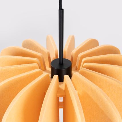 Lampa wisząca na przewodzie MULA 1xE27/15W/230V śr. 45 cm żółta