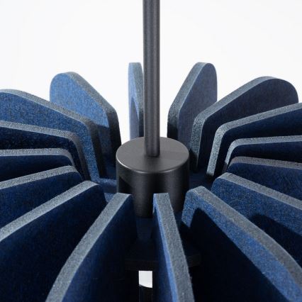 Żyrandol na linkach MULA 1xE27/15W/230V śr. 45 cm niebieski