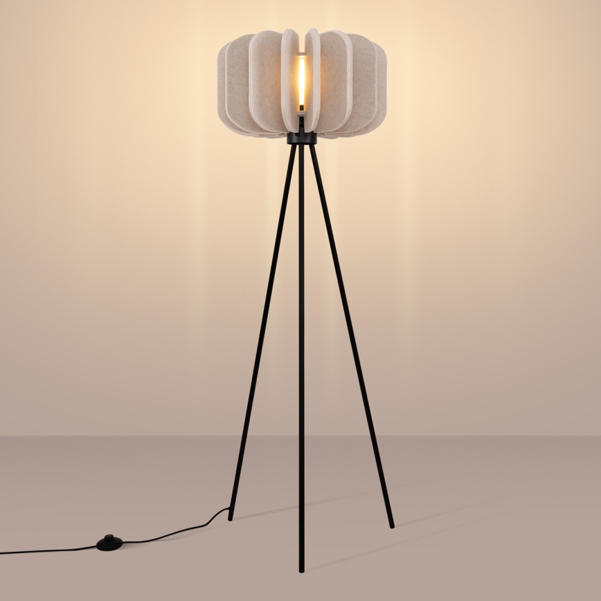 Lampa stojąca MULA 1xE27/15W/230V kremowa