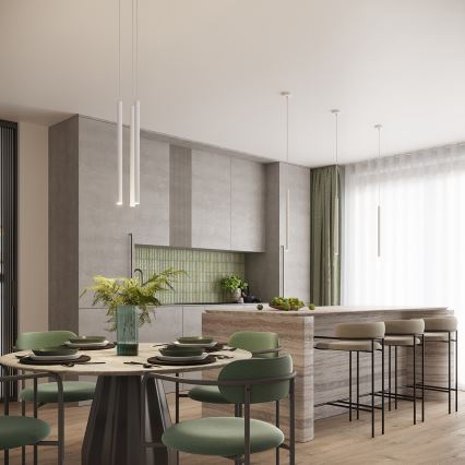 Lampa wisząca na lince ARCHE 2xG9/8W/230V biała