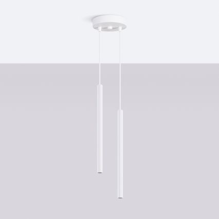 Lampa wisząca na lince ARCHE 2xG9/8W/230V biała