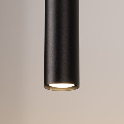 Lampa wisząca na lince LAGOS 2xGU10/10W/230V czarna