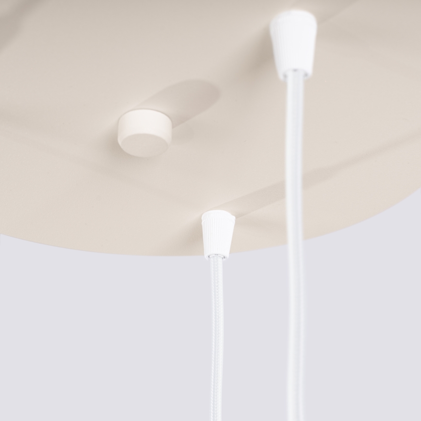 Žyrandol na przewodzie ESTRIA 3xE14/10W/230V śr. 30 cm kremowy