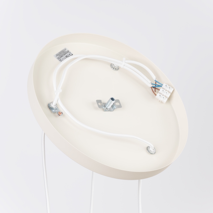 Žyrandol na przewodzie ESTRIA 3xE14/10W/230V śr. 30 cm kremowy