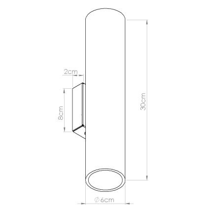 Kinkiet LINO 2xGU10/10W/230V buk