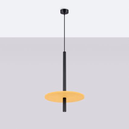 Lampa wisząca na lince FELTRO 1xG9/8W/230V czarny/żółty