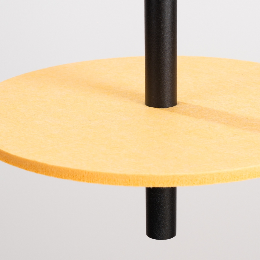 Lampa wisząca na lince FELTRO 1xG9/8W/230V czarny/żółty