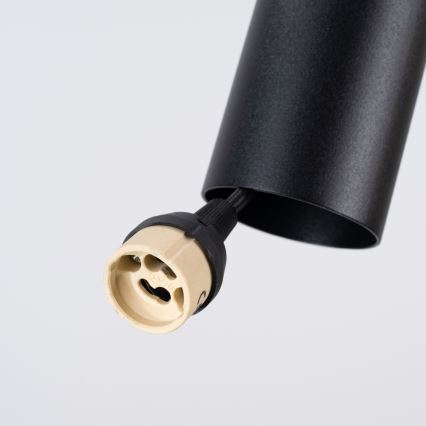 Lampa wisząca na przewodzie PELTA 1xGU10/10W/230V czarna/niebieska