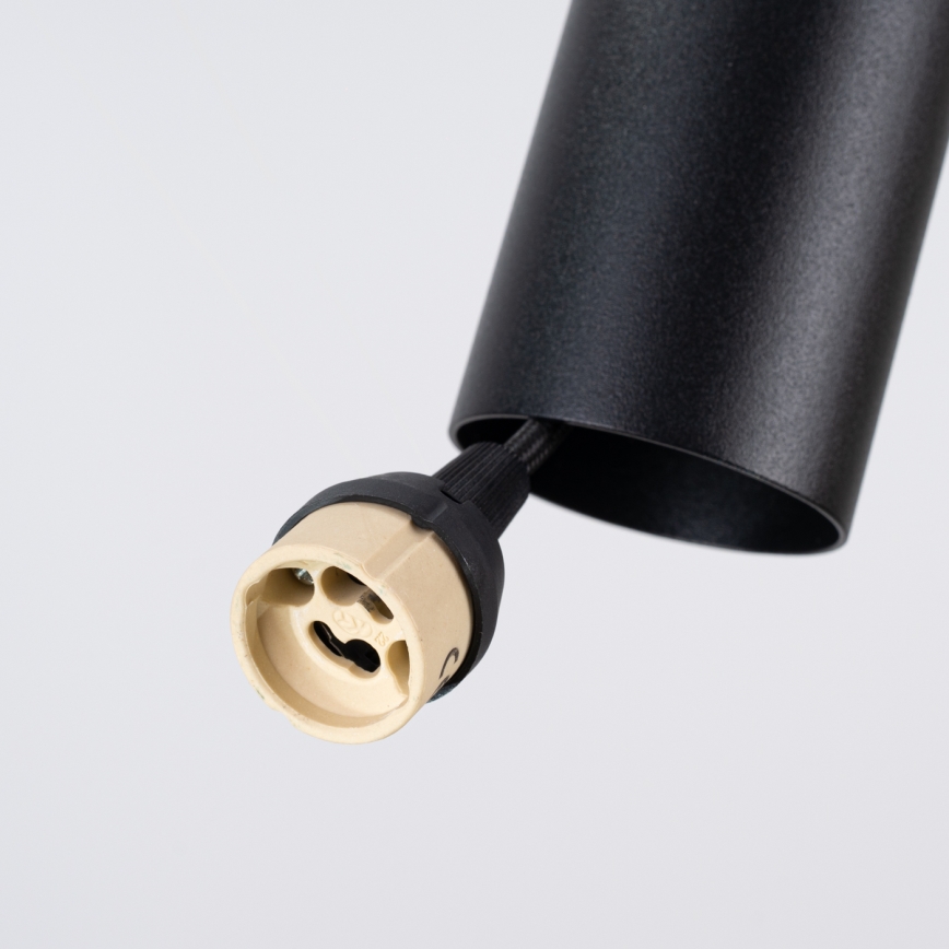 Lampa wisząca na przewodzie PELTA 1xGU10/10W/230V czarna/niebieska