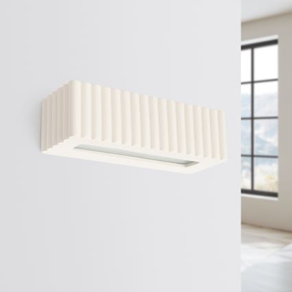 Kinkiet RIGATA 1xE27/15W/230V ceramika/kremowy