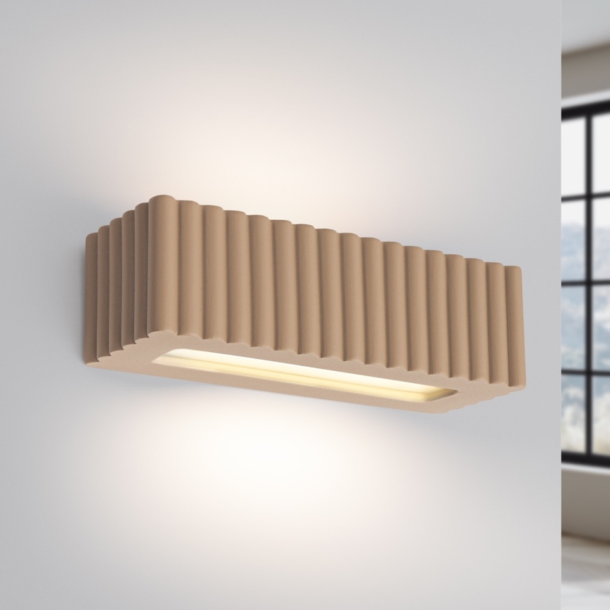 Kinkiet RIGATA 1xE27/15W/230V ceramika/taupe