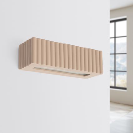 Kinkiet RIGATA 1xE27/15W/230V ceramika/taupe