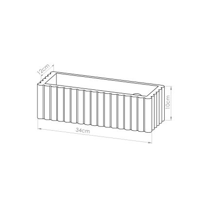 Kinkiet RIGATA 1xE27/15W/230V ceramika/taupe