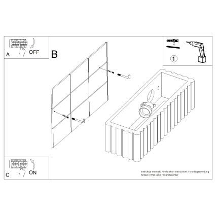 Kinkiet RIGATA 1xE27/15W/230V ceramika/taupe