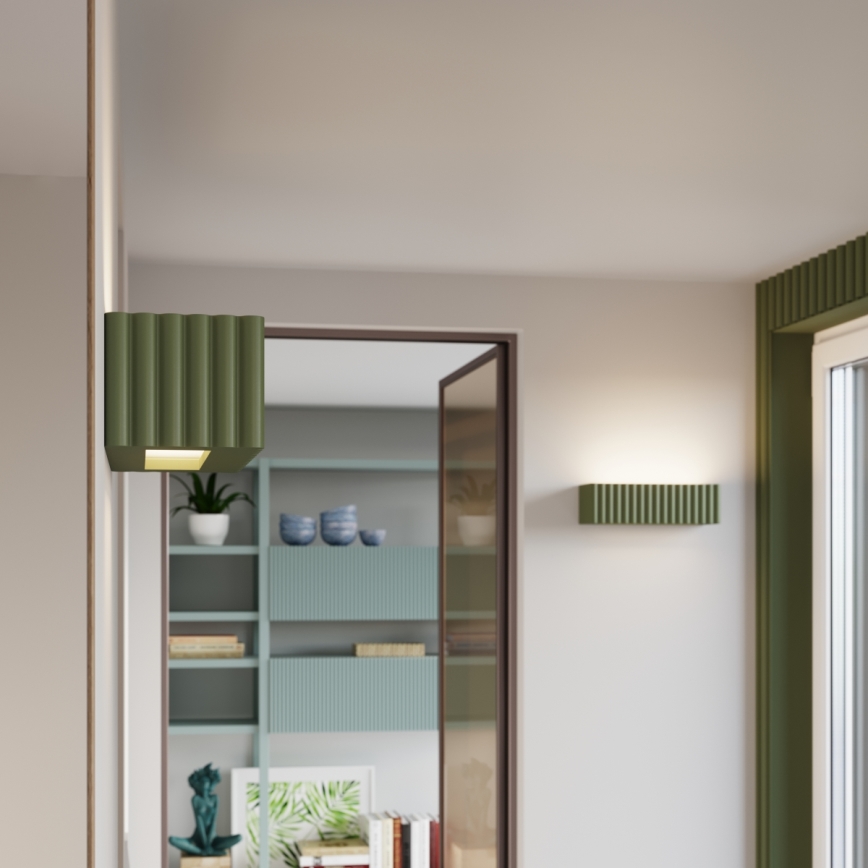 Kinkiet RIGATA 1xE27/15W/230V ceramiczny/zielony