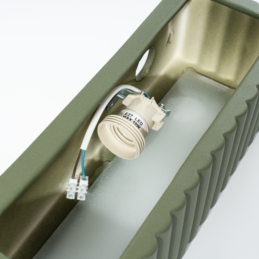 Kinkiet RIGATA 1xE27/15W/230V ceramiczny/zielony