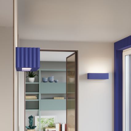 Kinkiet ścienny RIGATA 1xE27/15W/230V ceramika/niebieski