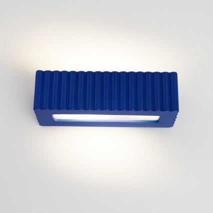 Kinkiet ścienny RIGATA 1xE27/15W/230V ceramika/niebieski