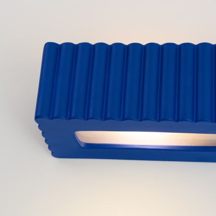 Kinkiet ścienny RIGATA 1xE27/15W/230V ceramika/niebieski