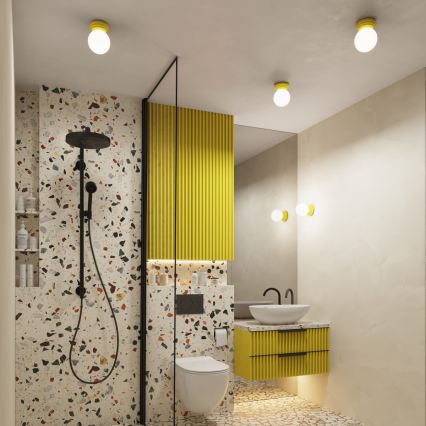 Kinkiet łazienkowy ZORI 1xG9/8W/230V IP44 żółty