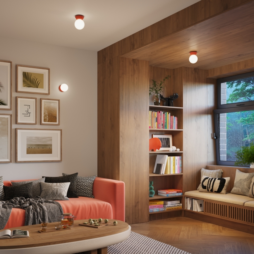 Kinkiet łazienkowy ZORI 1xG9/8W/230V IP44 różowy