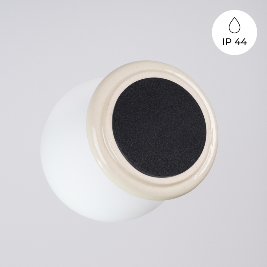 Lampa sufitowa łazienkowa ZORI 1xG9/8W/230V śr. 12 cm IP44 beżowa