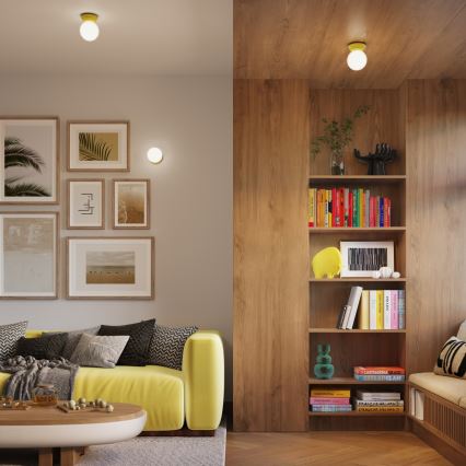 Łazienkowa lampa sufitowa ZORI 1xG9/8W/230V śr. 12 cm IP44 żółta