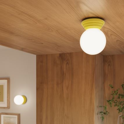 Łazienkowa lampa sufitowa ZORI 1xG9/8W/230V śr. 12 cm IP44 żółta