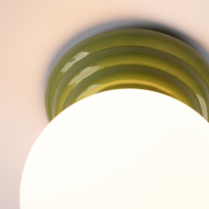 Lampa sufitowa łazienkowa ZORI 1xG9/8W/230V śr. 12 cm IP44 zielona