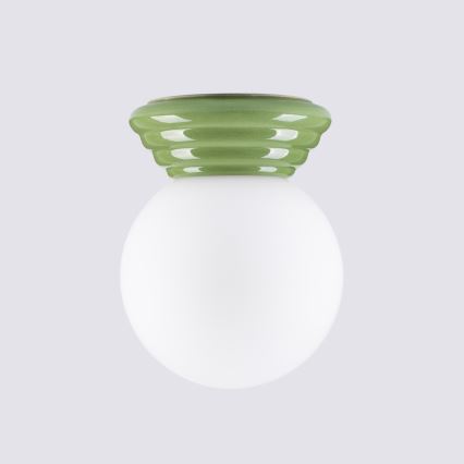 Lampa sufitowa łazienkowa ZORI 1xG9/8W/230V śr. 12 cm IP44 zielona