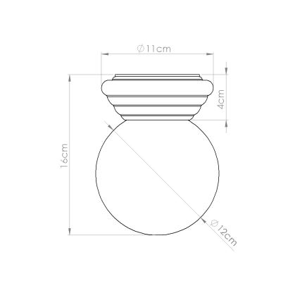 Lampa sufitowa łazienkowa ZORI 1xG9/8W/230V śr. 12 cm IP44 zielona