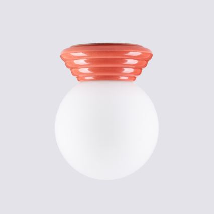 Plafon łazienkowy ZORI 1xG9/8W/230V Ø 12 cm IP44 różowy