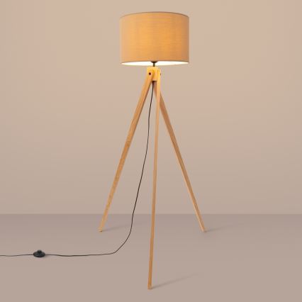 Lampa stojąca NATT 1xE27/15W/230V taupe