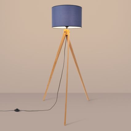Lampa podłogowa NATT 1xE27/15W/230V niebieska