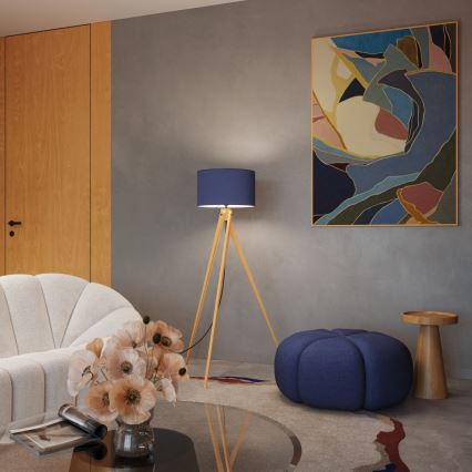 Lampa podłogowa NATT 1xE27/15W/230V niebieska