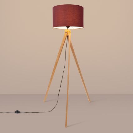 Lampa stojąca NATT 1xE27/15W/230V czerwona