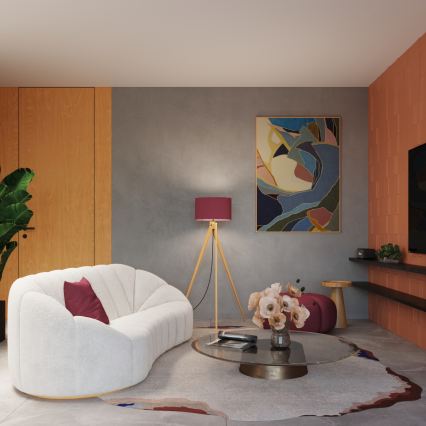 Lampa stojąca NATT 1xE27/15W/230V czerwona