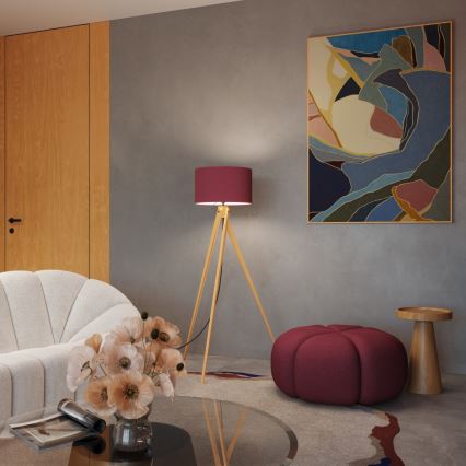 Lampa stojąca NATT 1xE27/15W/230V czerwona