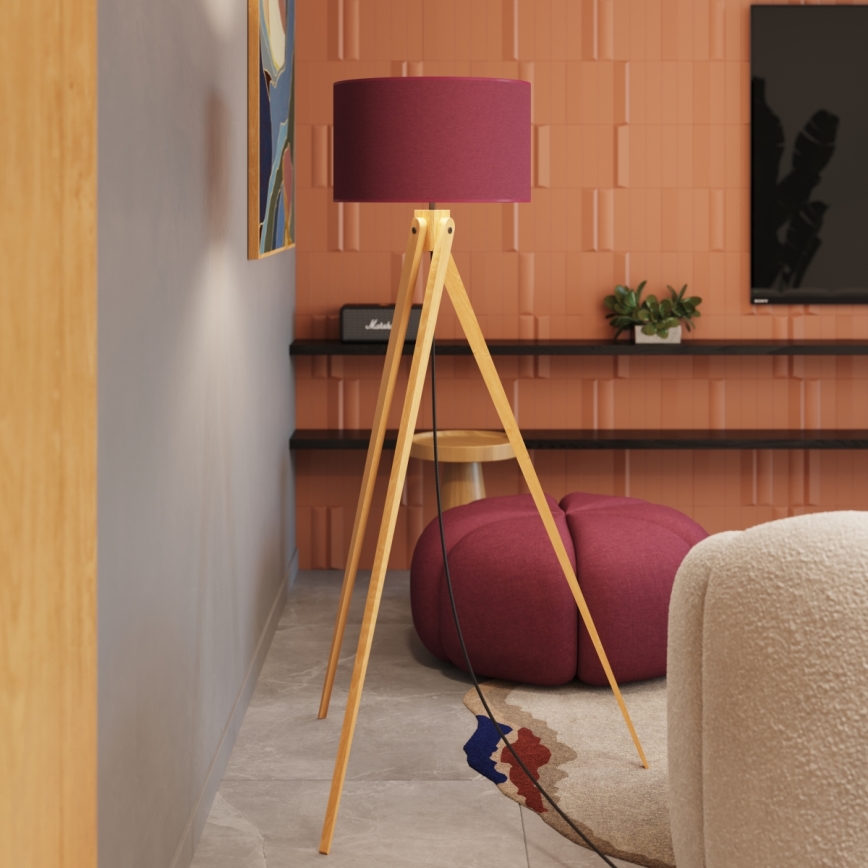 Lampa stojąca NATT 1xE27/15W/230V czerwona