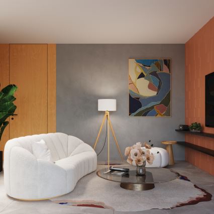 Lampa stojąca NATT 1xE27/15W/230V biała