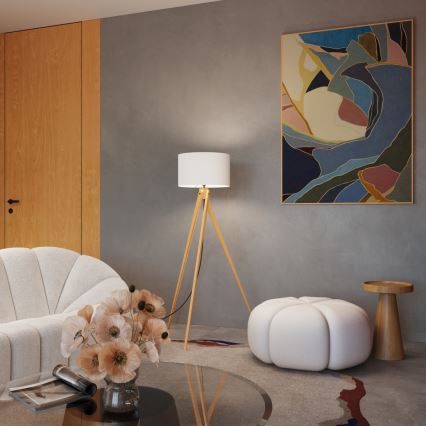 Lampa stojąca NATT 1xE27/15W/230V biała