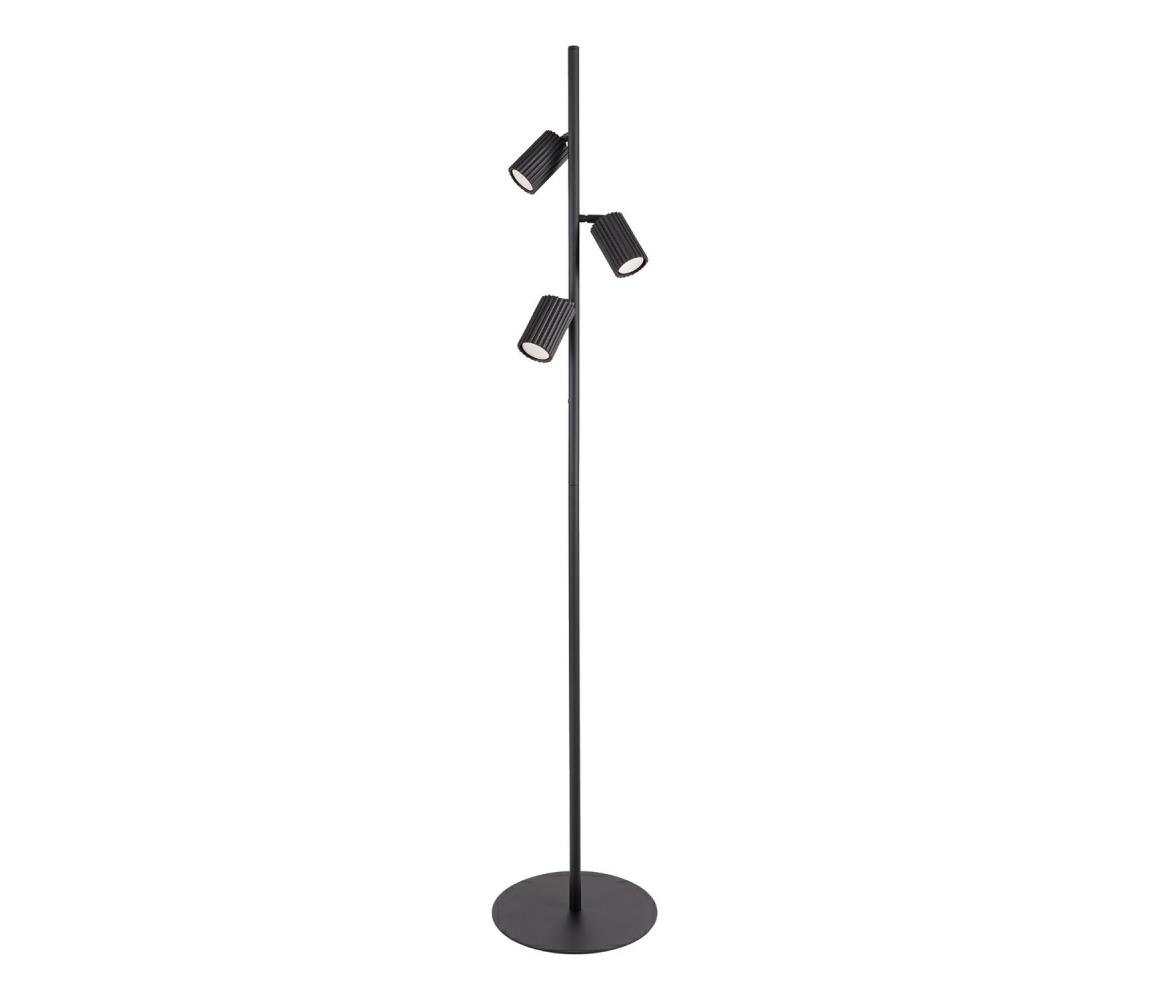 SL.2016 - Lampa stojąca KARBON 3xGU10/10W/230V czarna