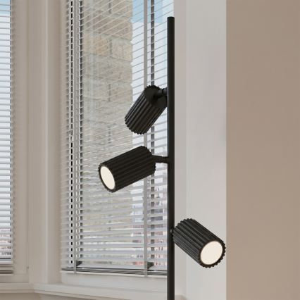 Lampa podłogowa KARBON 3xGU10/10W/230V czarna
