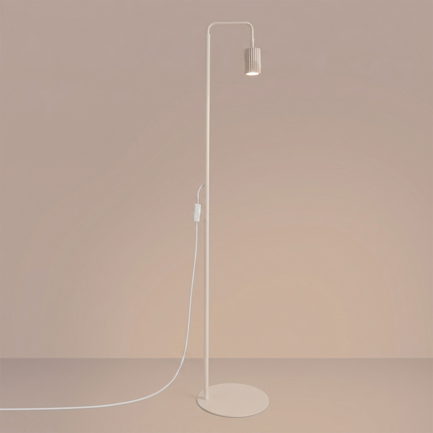 Lampa stojąca KARBON 1xGU10/10W/230V kremowa