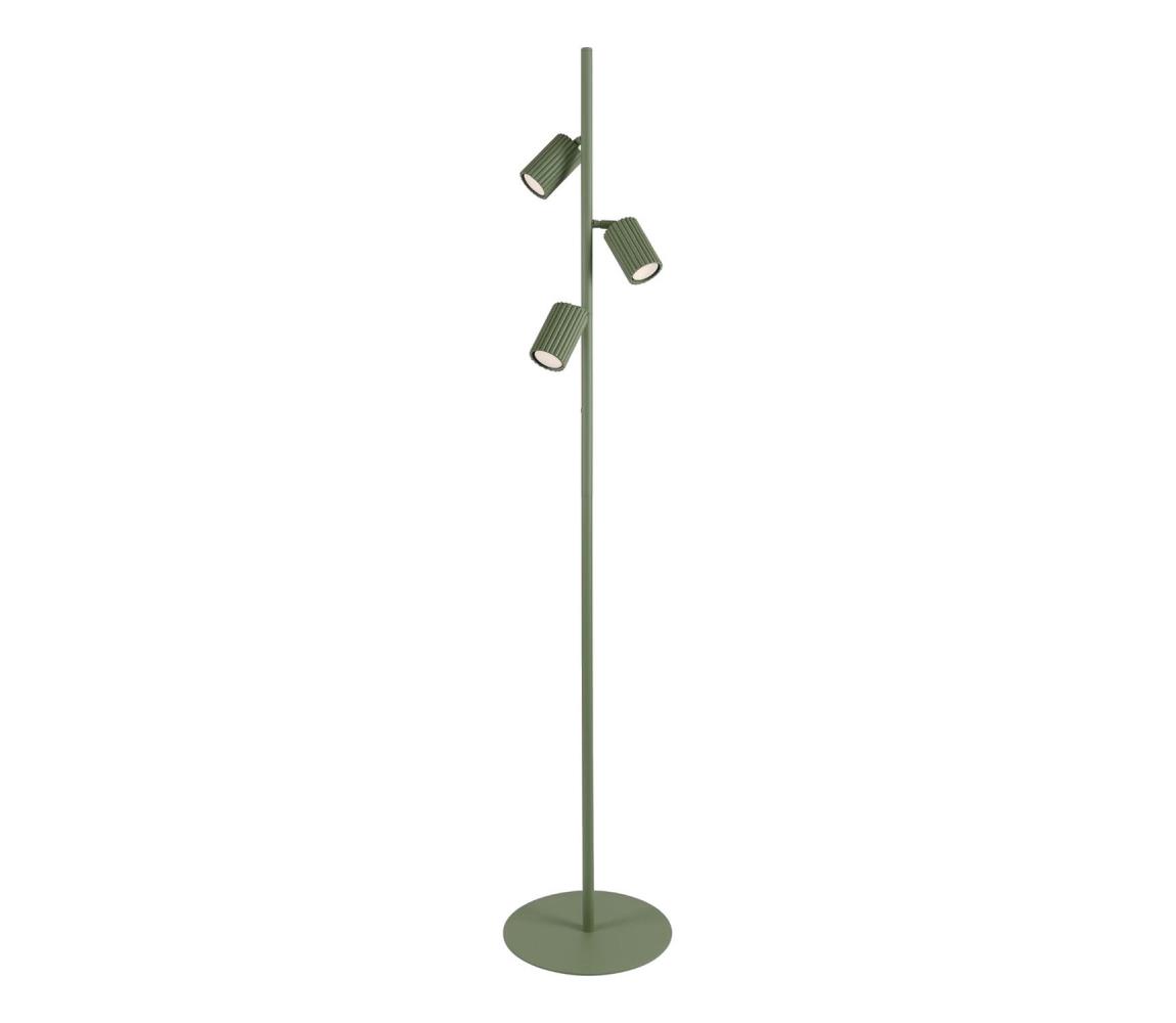 SL.2026 - Lampa podłogowa KARBON 3xGU10/10W/230V zielona