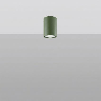 Oprawa punktowa LAGOS 1xGU10/10W/230V 10 cm zielona