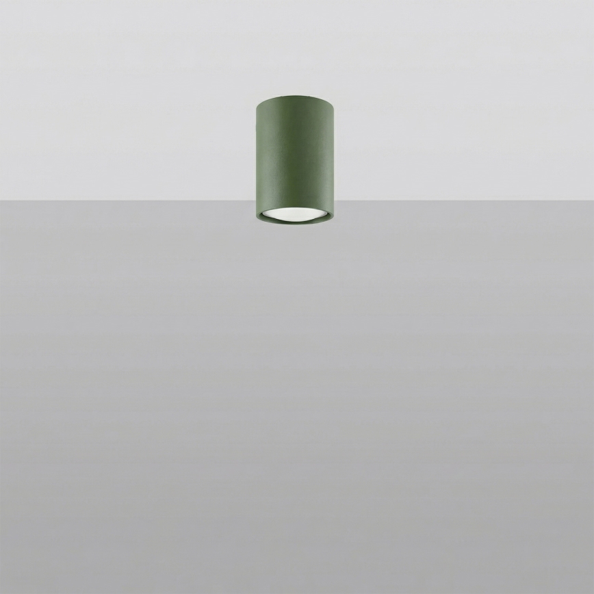Oprawa punktowa LAGOS 1xGU10/10W/230V 10 cm zielona