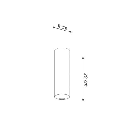 Oprawa punktowa LAGOS 1xGU10/10W/230V 20 cm brązowa